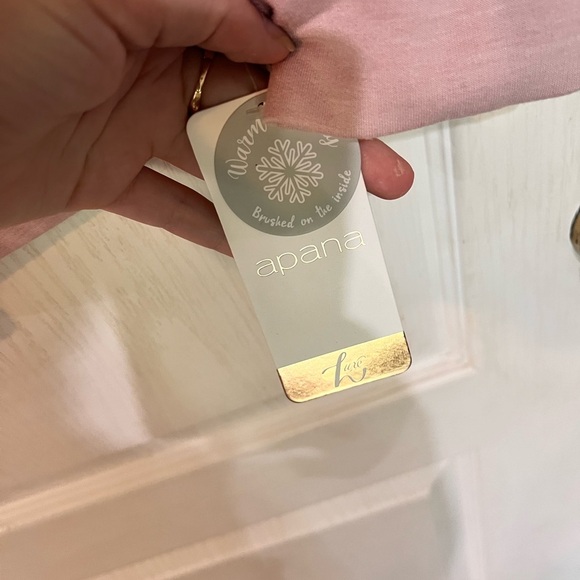 FINAL PRICE DROP NWT Apana Cowl Neck Fleece Pullover - Picture 3 of 6